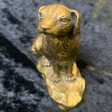 Load image into Gallery viewer, Dog statue resin brass