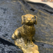 Load image into Gallery viewer, Dog statue resin brass