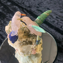 Load image into Gallery viewer, Green Tourmaline Matrix (hummingbirds)