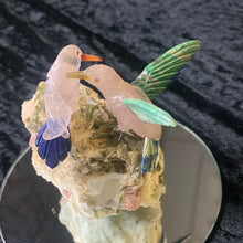Load image into Gallery viewer, Green Tourmaline Matrix (hummingbirds)