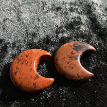 Load image into Gallery viewer, Mahogany Obsidian- Polished Crescent Moon L