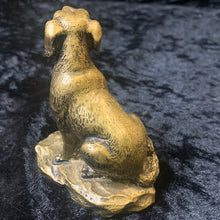 Load image into Gallery viewer, Dog statue resin brass