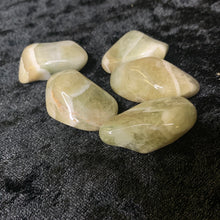 Load image into Gallery viewer, Green Amethyst / Prasiolite Chevron-Tumbled M