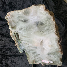 Load image into Gallery viewer, Green Amethyst/Prasiolite Slice L/b w/stand