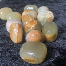 Load image into Gallery viewer, Obsidian, green- Tumbled M