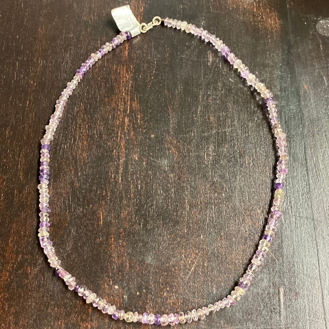 Faceted Amethyst Choker