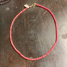 Load image into Gallery viewer, Faceted Ruby Choker
