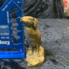 Load image into Gallery viewer, Dog statue resin brass

