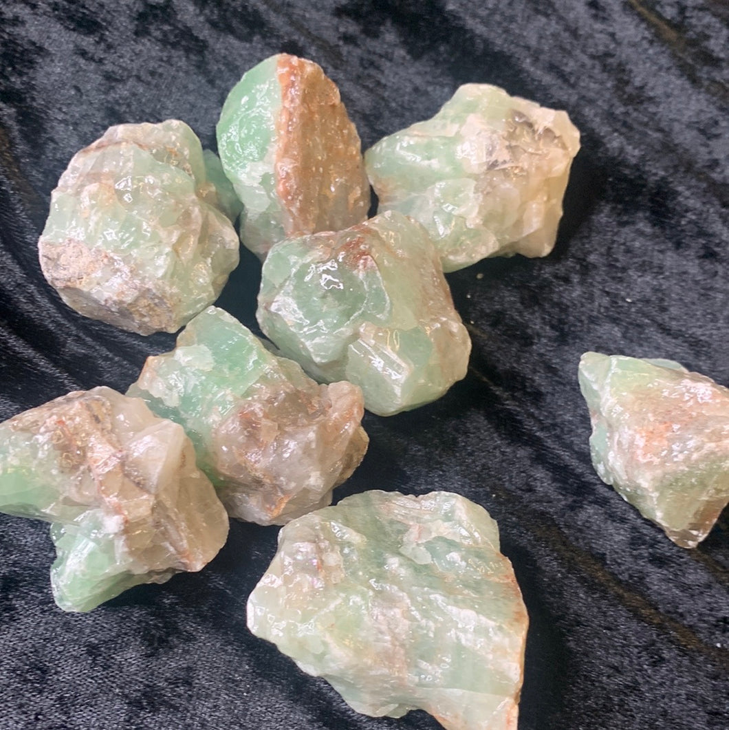 Green Emerald Calcite - Raw M