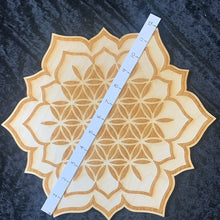 Load image into Gallery viewer, Grid - Sacred Geometry Flower of Life w/Crown Chakra XL Wood
