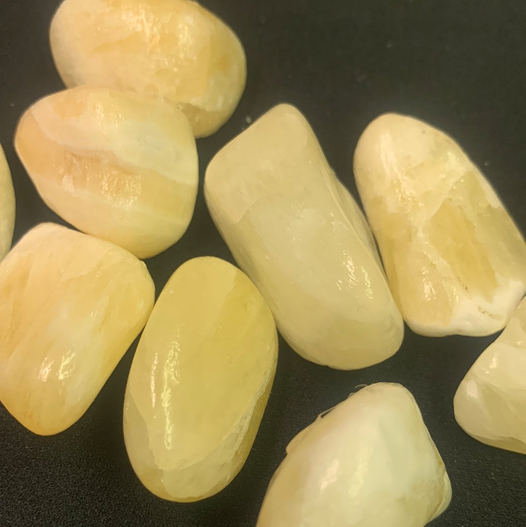 Calcite (yellow) - Tumbled L