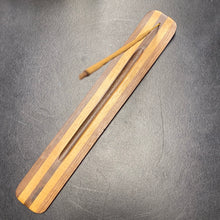 Load image into Gallery viewer, Acacia Wood Striped Incense Holder
