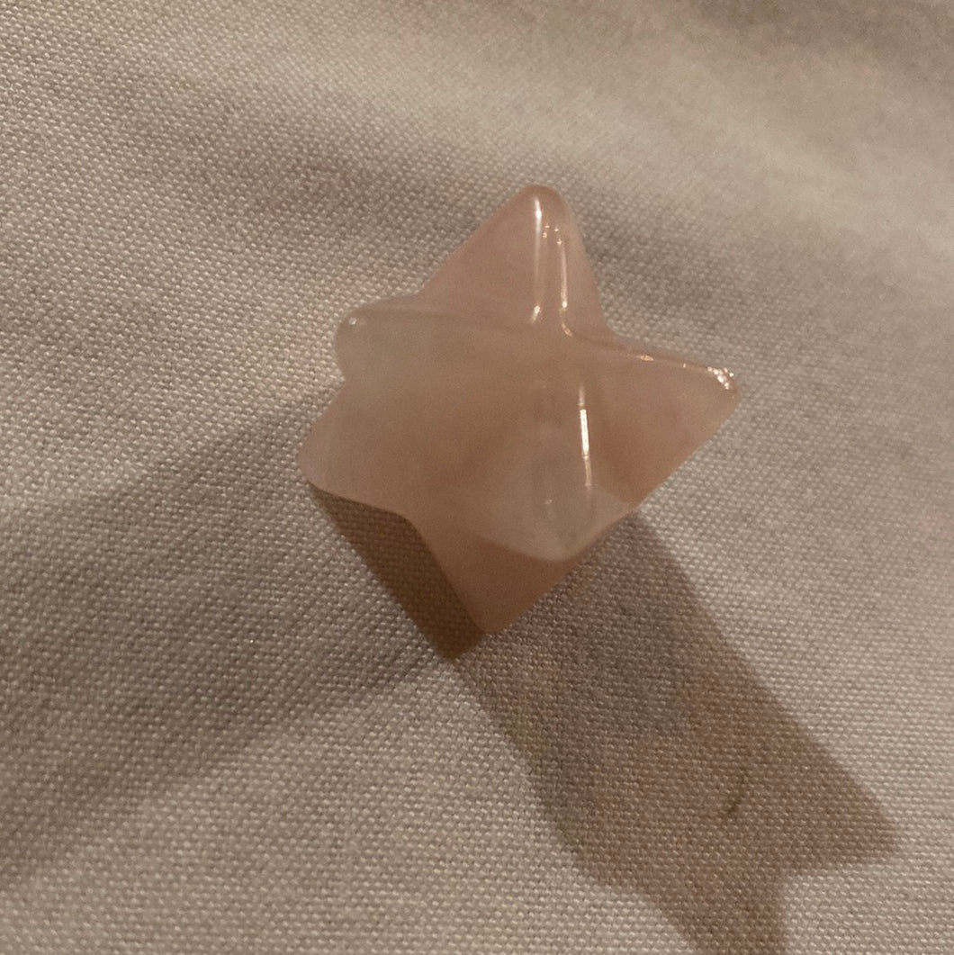 Rose Quartz - Tetrahedron