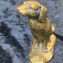 Load image into Gallery viewer, Dog statue resin brass
