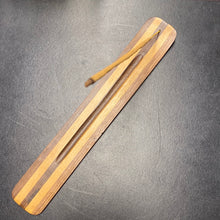 Load image into Gallery viewer, Acacia Wood Striped Incense Holder
