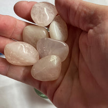 Load image into Gallery viewer, Rose Quartz - Tumbled M Milky (Clear/White Quartz inclusions)
