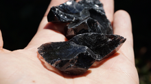 Load image into Gallery viewer, Black Obsidian Glass- Raw L
